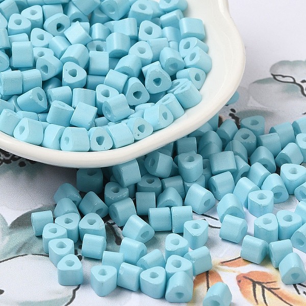 PandaHall Baking Painted Glass Bead, Ceylon, Triangle Hole, Trangle, Light Blue, 5x5x4mm, Hole: 1.3mm, 3150pcs/pound Glass Triangle
PandaHall Baking Painted Glass Bead, Ceylon, Triangle Hole, Trangle, Light Blue, 5x5x4mm, Hole: 1.3mm, 3150pcs/pound Glass Triangle