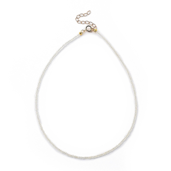 PandaHall Faceted Rondelle Glass Beaded Necklaces, with Golden Plated Brass Spring Ring Clasps, Light Yellow, 14.37 inch(36.5cm) Glass
PandaHall Faceted Rondelle Glass Beaded Necklaces, with Golden Plated Brass Spring Ring Clasps, Light Yellow, 14.37 inch(36.5cm) Glass
