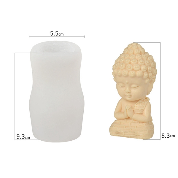 PandaHall DIY Candle Silicone Molds, for Candle Making, Food Grade Silicone, Buddhist, White, 5.5x9.3cm Silicone Others White
PandaHall DIY Candle Silicone Molds, for Candle Making, Food Grade Silicone, Buddhist, White, 5.5x9.3cm Silicone Others White
