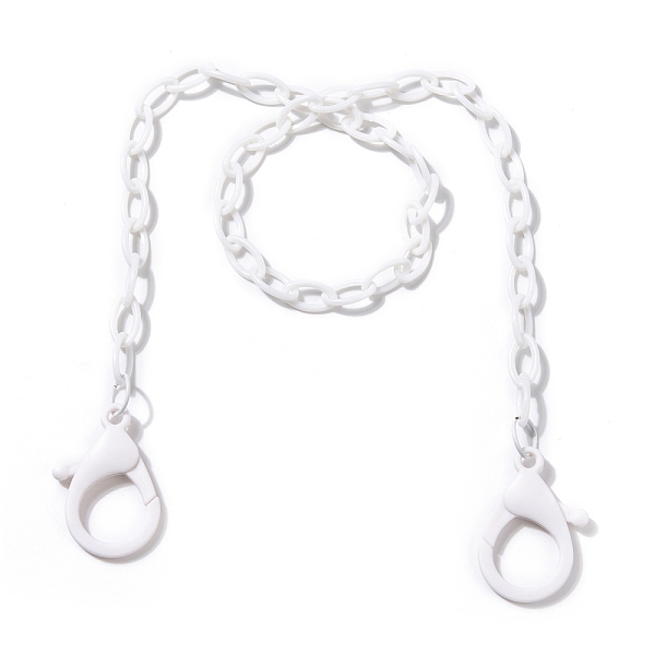 PandaHall Personalized ABS Plastic Cable Chain Necklaces, Handbag Chains, with Lobster Claw Clasps, White, 18.97 inch(48.2cm) Plastic White
PandaHall Personalized ABS Plastic Cable Chain Necklaces, Handbag Chains, with Lobster Claw Clasps, White, 18.97 inch(48.2cm) Plastic White