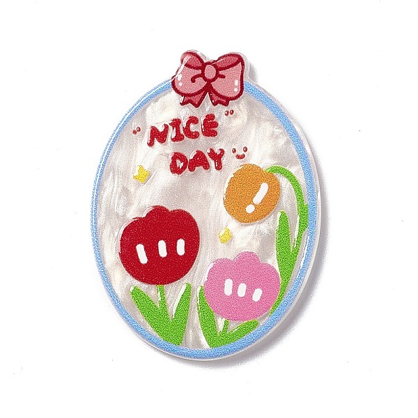 PandaHall Flower Theme Printed Acrylic Cabochons, Colorful, 36x26.5x2.3mm Acrylic Flower
PandaHall Flower Theme Printed Acrylic Cabochons, Colorful, 36x26.5x2.3mm Acrylic Flower
