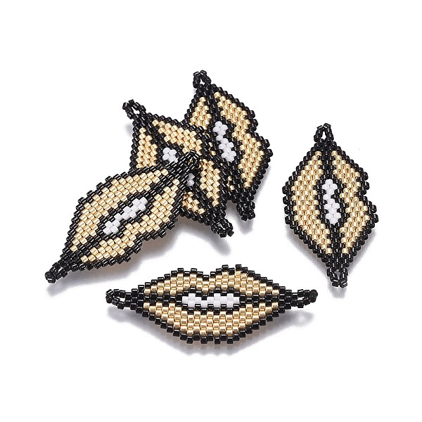 PandaHall Handmade Japanese Seed Beads Links, with Japan Import Thread, Loom Pattern, Lip, BurlyWood, 19~19.5x40~44x2mm, Hole: 2~2.5mm Glass..., Orange
PandaHall Handmade Japanese Seed Beads Links, with Japan Import Thread, Loom Pattern, Lip, BurlyWood, 19~19.5x40~44x2mm, Hole: 2~2.5mm Glass..., Orange