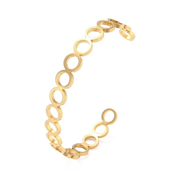 PandaHall Ion Plating(IP) 304 Stainless Steel Cuff Bangles, Hollow Ring Open Bangles for Women, Golden, 3/8 inch(0.85cm), Inner Diameter...
PandaHall Ion Plating(IP) 304 Stainless Steel Cuff Bangles, Hollow Ring Open Bangles for Women, Golden, 3/8 inch(0.85cm), Inner Diameter...
