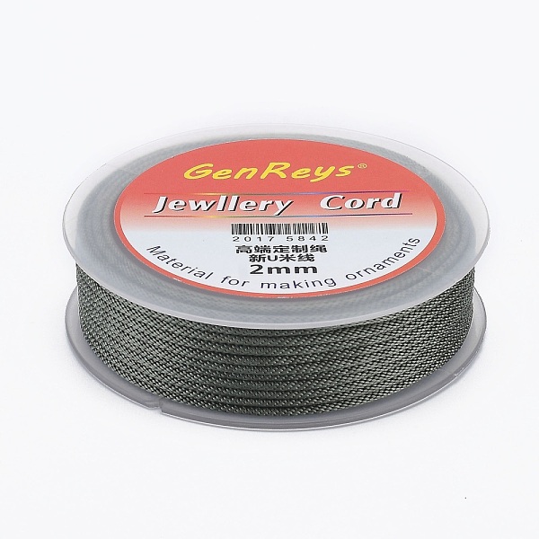 PandaHall Braided Nylon Threads, Dyed, Slate Gray, 2mm, about 9.84 yards(9m)/roll Nylon Red
PandaHall Braided Nylon Threads, Dyed, Slate Gray, 2mm, about 9.84 yards(9m)/roll Nylon Red