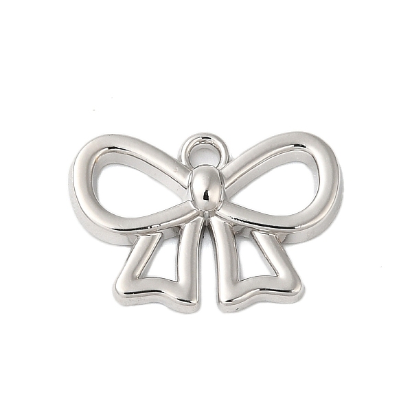 PandaHall Rack Plating Alloy Pendants, Cadmium Free & Lead Free, Bowknot, Platinum, 11x16x2mm, Hole: 1.2mm Alloy Bowknot
PandaHall Rack Plating Alloy Pendants, Cadmium Free & Lead Free, Bowknot, Platinum, 11x16x2mm, Hole: 1.2mm Alloy Bowknot