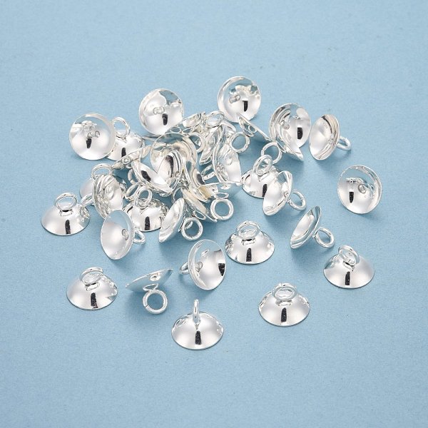 PandaHall 201 Stainless Steel Bead Cap Pendant Bails, for Globe Glass Bubble Cover Pendants, Silver, 7x10mm, Hole: 3mm 201 Stainless Steel
PandaHall 201 Stainless Steel Bead Cap Pendant Bails, for Globe Glass Bubble Cover Pendants, Silver, 7x10mm, Hole: 3mm 201 Stainless Steel