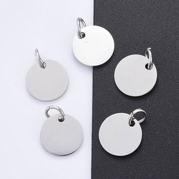 PandaHall 201 Stainless Steel Pendants, Manual Polishing, Flat Round, Stamping Blank Tag, Stainless Steel Color, 10x1mm, Hole: 3.5mm 201...
PandaHall 201 Stainless Steel Pendants, Manual Polishing, Flat Round, Stamping Blank Tag, Stainless Steel Color, 10x1mm, Hole: 3.5mm 201...