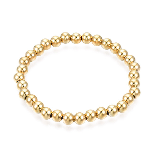 PandaHall 201 Stainless Steel Round Beaded Stretch Bracelet for Men Women, Real 18K Gold Plated, Inner Diameter: 2-1/4 inch(5.7cm), Beads...
PandaHall 201 Stainless Steel Round Beaded Stretch Bracelet for Men Women, Real 18K Gold Plated, Inner Diameter: 2-1/4 inch(5.7cm), Beads...