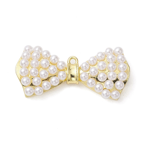 PandaHall Rack Plating Brass Pendants, with Plastic Pearl Beads, Long-Lasting Plated, Lead Free & Cadmium Free, Bowknot, Real 18K Gold...
PandaHall Rack Plating Brass Pendants, with Plastic Pearl Beads, Long-Lasting Plated, Lead Free & Cadmium Free, Bowknot, Real 18K Gold...