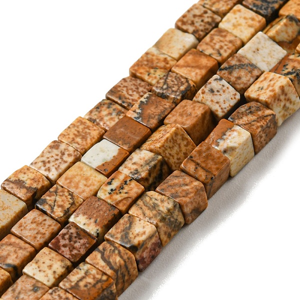PandaHall Natural Picture Jasper Beads Strands, Cube, 3~3.5x3~3.5x3~3.5mm, Hole: 0.8mm, about 110pcs/strand, 14.96 inch(38cm) Picture Jasper...
PandaHall Natural Picture Jasper Beads Strands, Cube, 3~3.5x3~3.5x3~3.5mm, Hole: 0.8mm, about 110pcs/strand, 14.96 inch(38cm) Picture Jasper...
