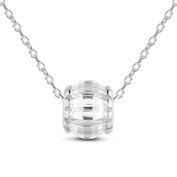 PandaHall TINYSAND Rhodium Plated 925 Sterling Silver Necklace, with Cubic Zirconia, Rondelle, Platinum, 16 inch Sterling Silver Clear
PandaHall TINYSAND Rhodium Plated 925 Sterling Silver Necklace, with Cubic Zirconia, Rondelle, Platinum, 16 inch Sterling Silver Clear