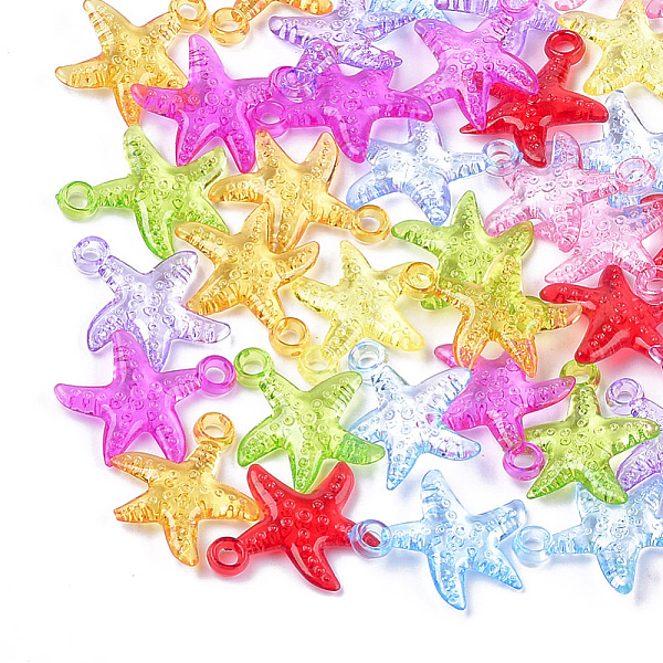PandaHall Transparent Acrylic Pendants, Starfish/Sea Stars, Mixed Color, 27~27.5x24.5x5mm, Hole: 3mm, about 650pcs/500g Acrylic Starfish..., Multicolor
PandaHall Transparent Acrylic Pendants, Starfish/Sea Stars, Mixed Color, 27~27.5x24.5x5mm, Hole: 3mm, about 650pcs/500g Acrylic Starfish..., Multicolor