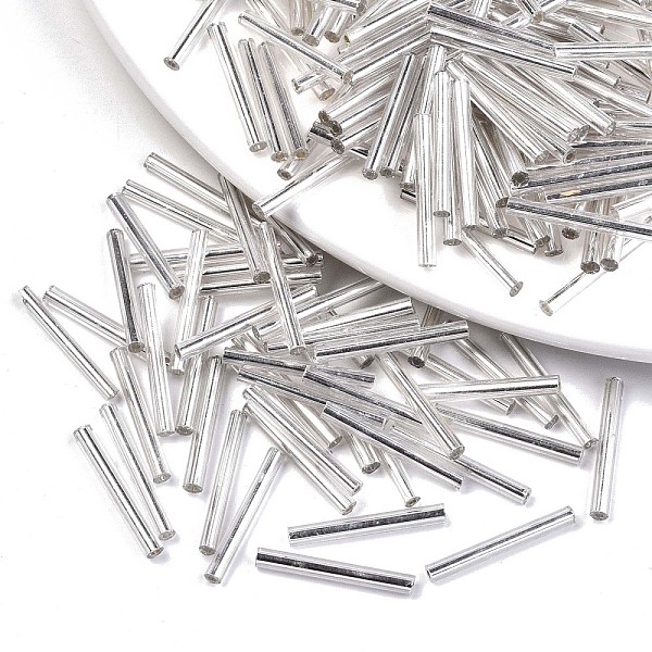 PandaHall Electroplate Glass Bugle Beads, Round Hole, Metallic Colours, Silver Plated, 20x2.5mm, Hole: 1mm, about 2250pcs/bag Glass
PandaHall Electroplate Glass Bugle Beads, Round Hole, Metallic Colours, Silver Plated, 20x2.5mm, Hole: 1mm, about 2250pcs/bag Glass