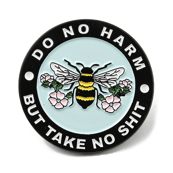 PandaHall Flat Round Enamel Pin, Word Do No Harm But Take No Shit Alloy Brooch for Backpack Clothes, Bees, 30.5x1.6mm Alloy+Enamel Bees
PandaHall Flat Round Enamel Pin, Word Do No Harm But Take No Shit Alloy Brooch for Backpack Clothes, Bees, 30.5x1.6mm Alloy+Enamel Bees