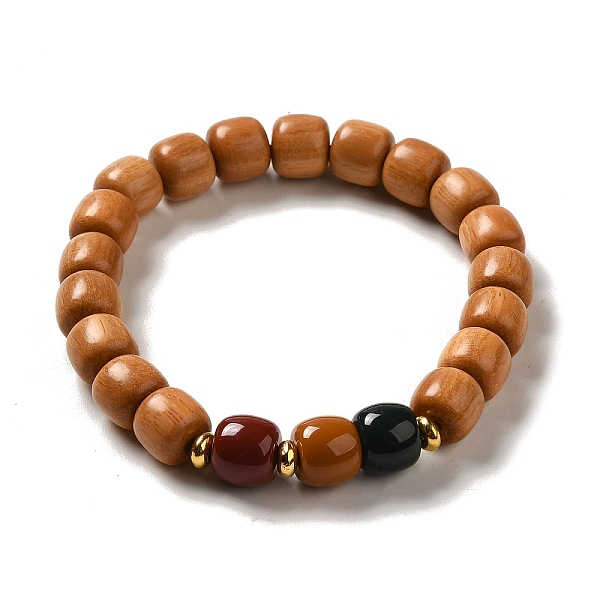 PandaHall Wood Bead Bracelets, with Alloy Beads and Gemstone Beads, Buddhist Jewelry, Stretch Bracelets, Peru, 9mm, Inner Diameter: 2 inch..., Brown
PandaHall Wood Bead Bracelets, with Alloy Beads and Gemstone Beads, Buddhist Jewelry, Stretch Bracelets, Peru, 9mm, Inner Diameter: 2 inch..., Brown