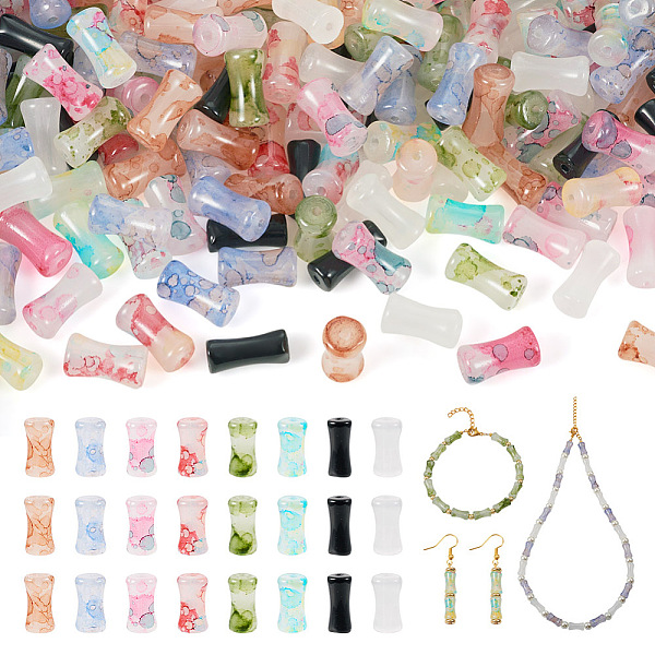 PandaHall Opaque & Baking 160Pcs 8 Style Varnish Glass Beads, Bamboo Stick, Mixed Color, 12x6~6.5mm, Hole: 1.2~1.4mm, about 20Pcs/style..., Multicolor
PandaHall Opaque & Baking 160Pcs 8 Style Varnish Glass Beads, Bamboo Stick, Mixed Color, 12x6~6.5mm, Hole: 1.2~1.4mm, about 20Pcs/style..., Multicolor