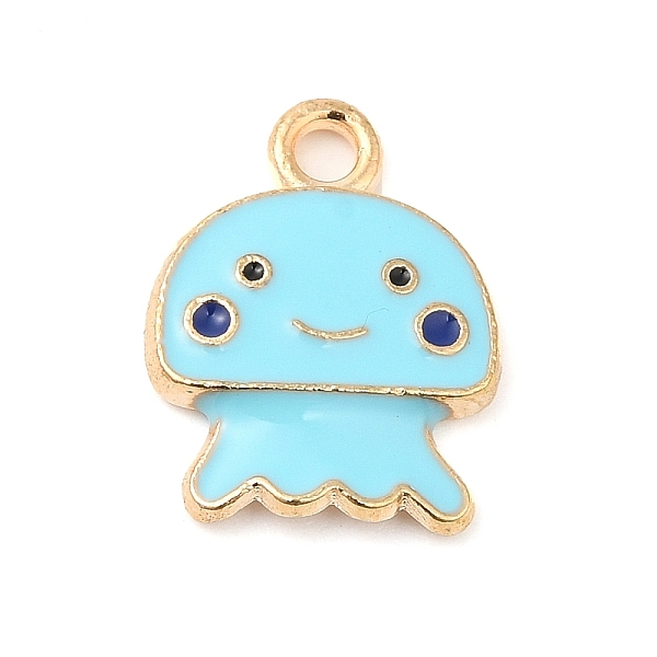 PandaHall Alloy Enamel Pendants, Light Gold, Jellyfish Charm, Cyan, 15x12x2mm, Hole: 1.8mm Alloy+Enamel Jellyfish Cyan
PandaHall Alloy Enamel Pendants, Light Gold, Jellyfish Charm, Cyan, 15x12x2mm, Hole: 1.8mm Alloy+Enamel Jellyfish Cyan
