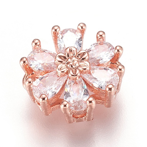 PandaHall Brass Micro Pave Cubic Zirconia Links, Lead Free & Cadmium Free, Flower, Clear, Rose Gold, 12x5.5mm, Hole: 1.2mm Brass+Cubic...
PandaHall Brass Micro Pave Cubic Zirconia Links, Lead Free & Cadmium Free, Flower, Clear, Rose Gold, 12x5.5mm, Hole: 1.2mm Brass+Cubic...