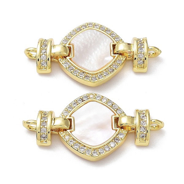 PandaHall Rack Plating Brass Micro Pave Clear Cubic Zirconia Fold Over Rhombus Clasps, with Natural Shell, Cadmium Free & Lead Free...
PandaHall Rack Plating Brass Micro Pave Clear Cubic Zirconia Fold Over Rhombus Clasps, with Natural Shell, Cadmium Free & Lead Free...