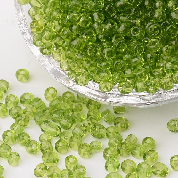 PandaHall (Repacking Service Available) Glass Seed Beads, Transparent, Round, Goreen Yellow, 6/0, 4mm, Hole: 1.5mm, about 12G/bag Glass
PandaHall (Repacking Service Available) Glass Seed Beads, Transparent, Round, Goreen Yellow, 6/0, 4mm, Hole: 1.5mm, about 12G/bag Glass