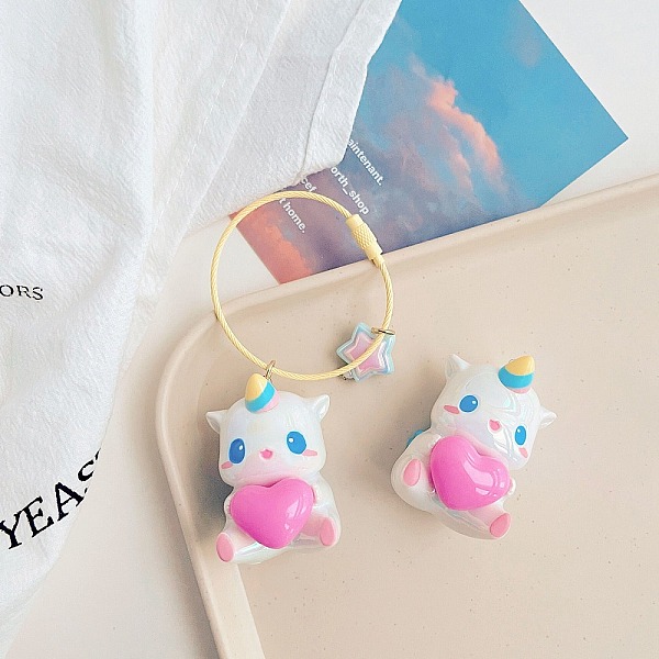 PandaHall Opaque Acrylic Pendant, with Alloy Jump Rind, Unicorn, Colorful, 44.8x34.7x30.5mm, Hole: 3.5mm Acrylic Unicorn
PandaHall Opaque Acrylic Pendant, with Alloy Jump Rind, Unicorn, Colorful, 44.8x34.7x30.5mm, Hole: 3.5mm Acrylic Unicorn