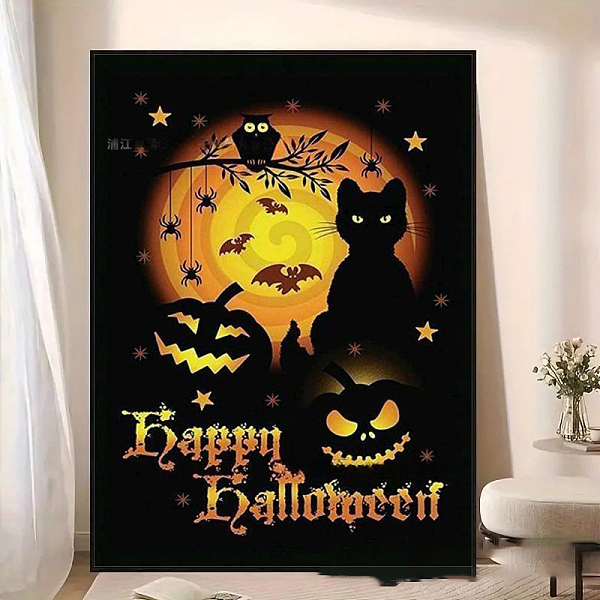 PandaHall DIY Halloween Theme Diamond Painting Kit, Including Resin Rhinestones Bag, Diamond Sticky Pen, Tray Plate and Glue Clay, Cat Shape...
PandaHall DIY Halloween Theme Diamond Painting Kit, Including Resin Rhinestones Bag, Diamond Sticky Pen, Tray Plate and Glue Clay, Cat Shape...