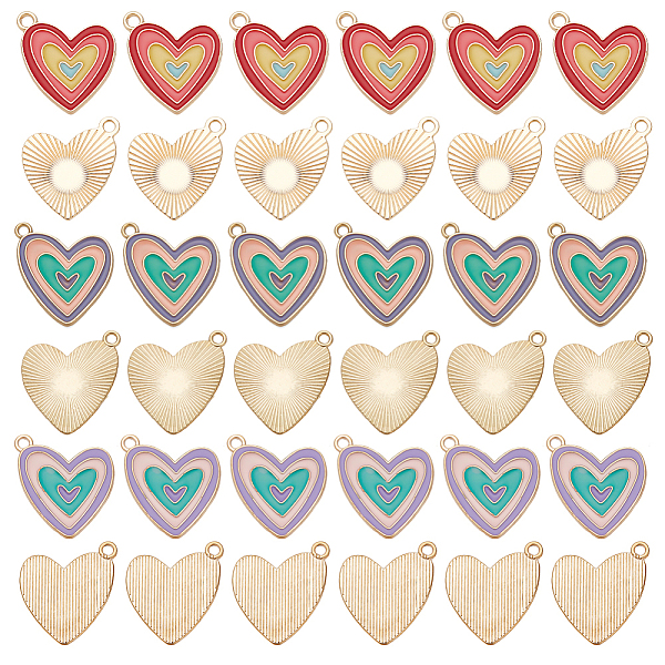PandaHall DELORIGIN 36Pcs 3 Style Alloy Enamel Pendants, Heart, Mixed Color, 19~20x17.5~20x1.5mm, Hole: 1.5~1.8mm, 12pcs/style Alloy+Enamel..., Multicolor
PandaHall DELORIGIN 36Pcs 3 Style Alloy Enamel Pendants, Heart, Mixed Color, 19~20x17.5~20x1.5mm, Hole: 1.5~1.8mm, 12pcs/style Alloy+Enamel..., Multicolor