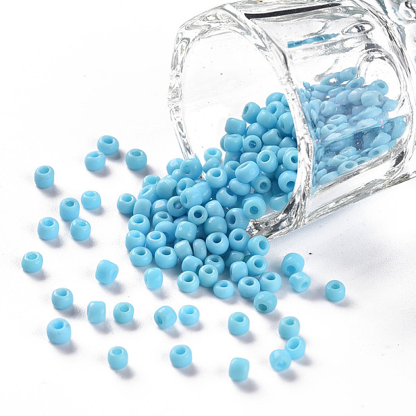 PandaHall Glass Seed Beads, Opaque Colours Seed, Small Craft Beads for DIY Jewelry Making, Round, Light Sky Blue, 3mm, Hole:1mm, about...
PandaHall Glass Seed Beads, Opaque Colours Seed, Small Craft Beads for DIY Jewelry Making, Round, Light Sky Blue, 3mm, Hole:1mm, about...