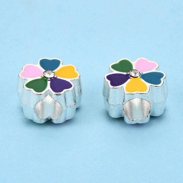 PandaHall Alloy Enamel European Beads, Large Hole Beads, Cadmium Free & Lead Free, Silver, Flower, Colorful, 11.5x11.5x8.5mm, Hole: 4.5mm...
PandaHall Alloy Enamel European Beads, Large Hole Beads, Cadmium Free & Lead Free, Silver, Flower, Colorful, 11.5x11.5x8.5mm, Hole: 4.5mm...