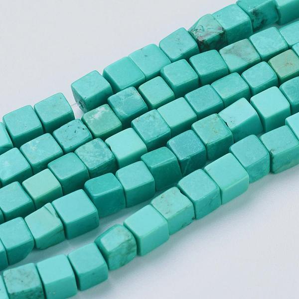 PandaHall Natural Magnesite Beads Strands, Dyed, Cube, Medium Turquoise, 4~5x4~5x4~5mm, Hole: 1mm, about 90pcs/strands, 16.1 inch(41cm)..., Cyan
PandaHall Natural Magnesite Beads Strands, Dyed, Cube, Medium Turquoise, 4~5x4~5x4~5mm, Hole: 1mm, about 90pcs/strands, 16.1 inch(41cm)..., Cyan