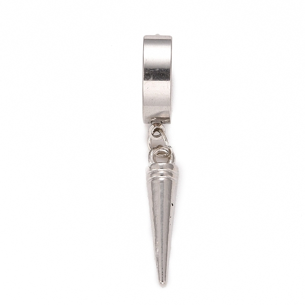PandaHall Stainless Steel Cone Dangle Hoop Earrings, Hip-hop Punk Jewelry for Women, Stainless Steel Color, 37x13.5x4mm, Pin: 0.9mm...
PandaHall Stainless Steel Cone Dangle Hoop Earrings, Hip-hop Punk Jewelry for Women, Stainless Steel Color, 37x13.5x4mm, Pin: 0.9mm...