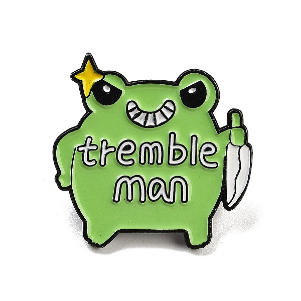 PandaHall Cartoon Frog Alloy Enamel Brooch, Tremble Man Animal Enamel Pins for Backpack Clothes, Lime Green, 27.5x28x1.8mm Alloy+Enamel Frog
PandaHall Cartoon Frog Alloy Enamel Brooch, Tremble Man Animal Enamel Pins for Backpack Clothes, Lime Green, 27.5x28x1.8mm Alloy+Enamel Frog