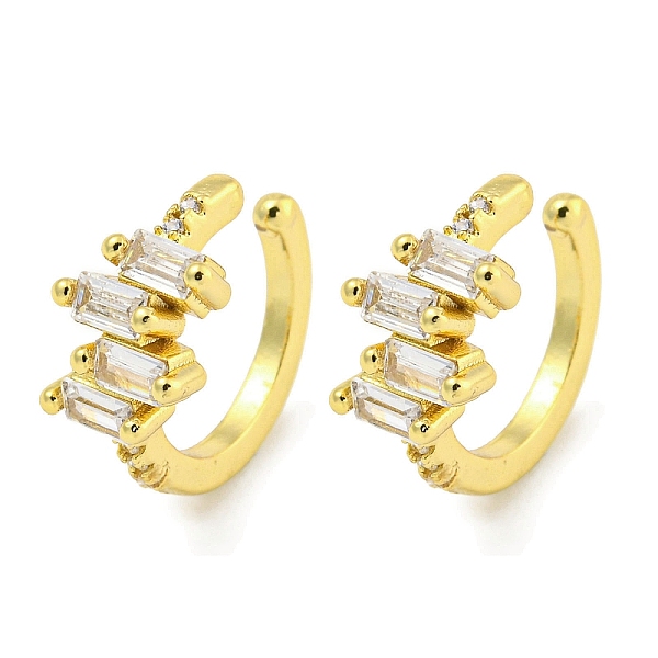 PandaHall Brass Cubic Zirconia Cuff Earrings, for Women, Real 18K Gold Plated, 15x7mm Brass Clear
PandaHall Brass Cubic Zirconia Cuff Earrings, for Women, Real 18K Gold Plated, 15x7mm Brass Clear