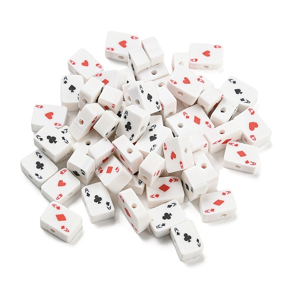 PandaHall Handmade Polymer Clay Beads, Playing Card, White, 9x7x4.5mm, Hole: 1.8mm Polymer Clay Playing Theme White
PandaHall Handmade Polymer Clay Beads, Playing Card, White, 9x7x4.5mm, Hole: 1.8mm Polymer Clay Playing Theme White