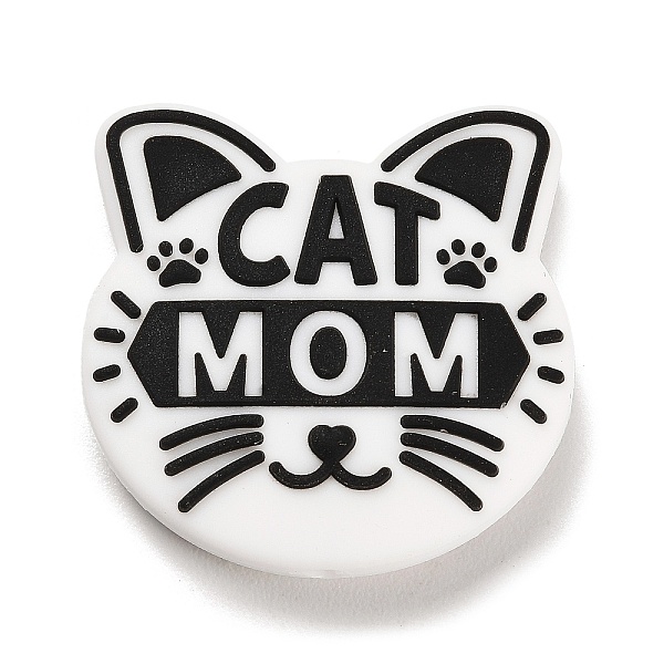 PandaHall Silicone Beads, DIY Nursing Necklaces Making, CAT MOM, Cat Shape, 29x29x7mm, Hole: 2.5mm Silicone Cat Shape White
PandaHall Silicone Beads, DIY Nursing Necklaces Making, CAT MOM, Cat Shape, 29x29x7mm, Hole: 2.5mm Silicone Cat Shape White
