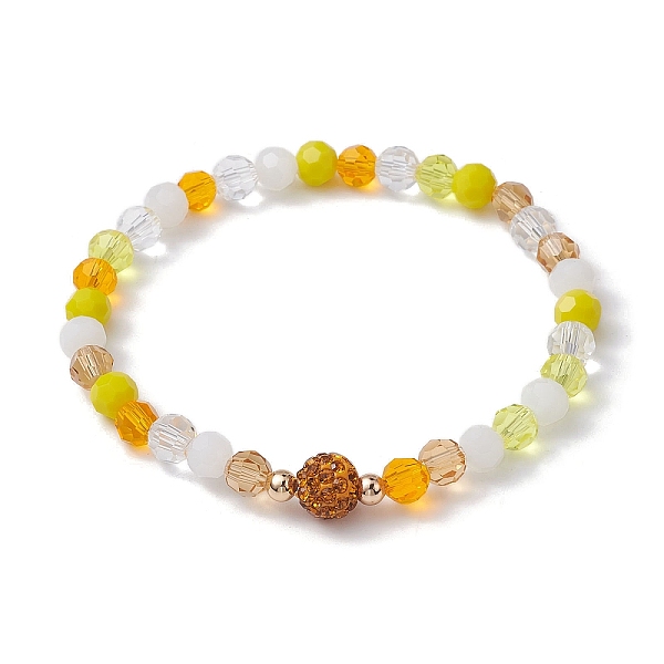 PandaHall Glass Faceted Round Beaded Stretch Bracelets, Light Khaki, Inner Diameter: 2 inch(5.2cm) Glass Round
PandaHall Glass Faceted Round Beaded Stretch Bracelets, Light Khaki, Inner Diameter: 2 inch(5.2cm) Glass Round