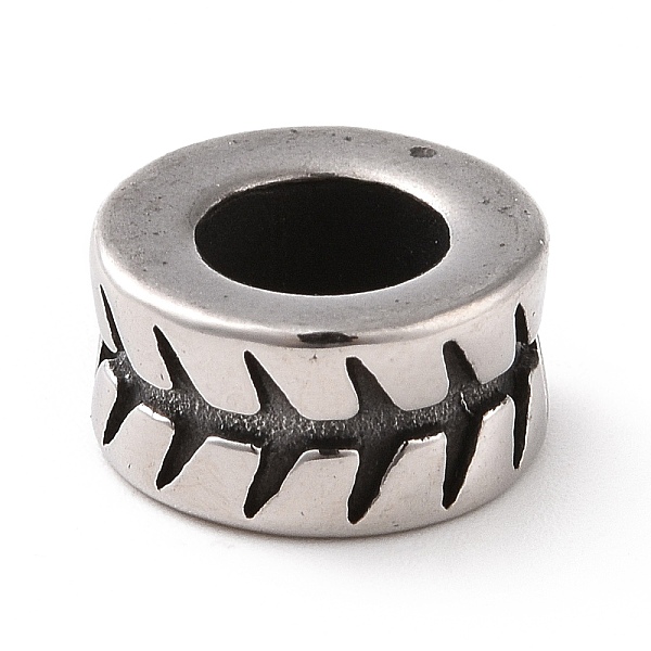 PandaHall 304 Stainless Steel European Beads, Large Hole Beads, Column with Fishbone, Antique Silver, 5.5x10.5mm, Hole: 6mm 304 Stainless...
PandaHall 304 Stainless Steel European Beads, Large Hole Beads, Column with Fishbone, Antique Silver, 5.5x10.5mm, Hole: 6mm 304 Stainless...
