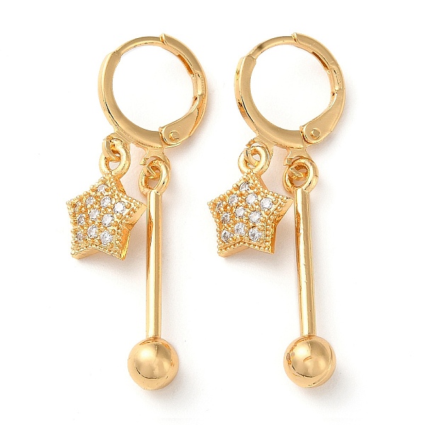 PandaHall Rhinestone Star Leverback Earrings, Brass Bar Drop Earrings for Women, Light Gold, 37mm Rhinestone
PandaHall Rhinestone Star Leverback Earrings, Brass Bar Drop Earrings for Women, Light Gold, 37mm Rhinestone