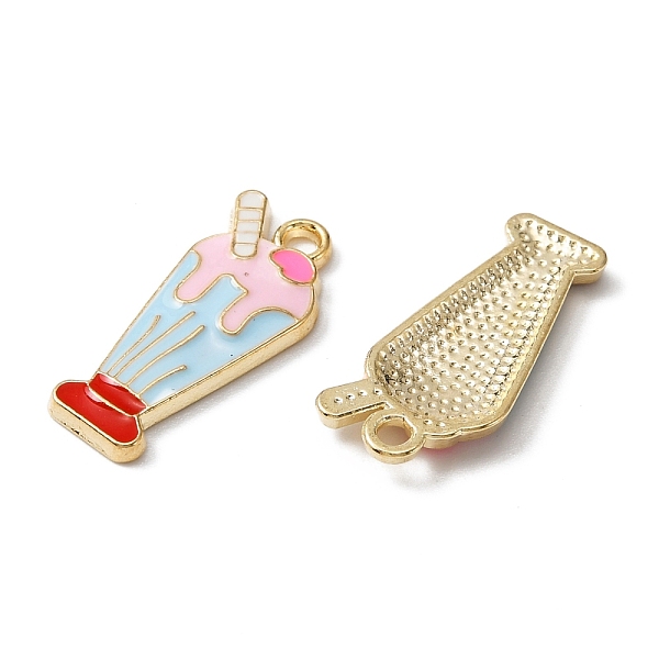 PandaHall Alloy Enamel Pendants, Light Gold, Ice Cream, Aqua, 23.5x10.5x2.5mm, Hole: 2mm Alloy+Enamel Food Cyan
PandaHall Alloy Enamel Pendants, Light Gold, Ice Cream, Aqua, 23.5x10.5x2.5mm, Hole: 2mm Alloy+Enamel Food Cyan