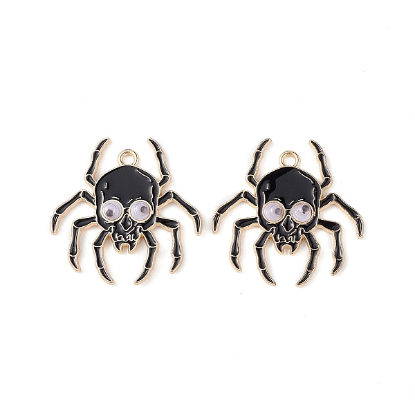 PandaHall Rack Plating Alloy Enamel Pendants, Golden, Spider Charm, Black, 34x33.5x1.5~4mm, Hole: 2.5mm Alloy+Enamel Spider Black
PandaHall Rack Plating Alloy Enamel Pendants, Golden, Spider Charm, Black, 34x33.5x1.5~4mm, Hole: 2.5mm Alloy+Enamel Spider Black