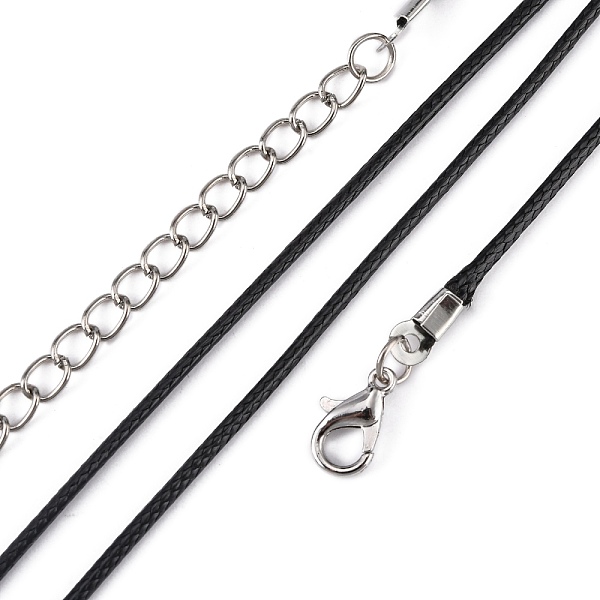 PandaHall Korean Waxed Polyester Cord Necklace Making, with Alloy Lobster Clasps and Iron Chain Extender, Black, 18.1 inch, 1.5mm Waxed...
PandaHall Korean Waxed Polyester Cord Necklace Making, with Alloy Lobster Clasps and Iron Chain Extender, Black, 18.1 inch, 1.5mm Waxed...