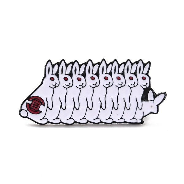 PandaHall A Row of Rabbits Enamel Pin, Cute Animal Alloy Enamel Brooch for Backpack Clothes, Electrophoresis Black, White, 19.5x43.5x11mm...
PandaHall A Row of Rabbits Enamel Pin, Cute Animal Alloy Enamel Brooch for Backpack Clothes, Electrophoresis Black, White, 19.5x43.5x11mm...
