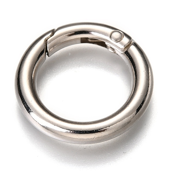 PandaHall Zinc Alloy Spring Gate Rings, O Rings, Platinum, 25x4mm, Inner Diameter: 16.5mm Alloy
PandaHall Zinc Alloy Spring Gate Rings, O Rings, Platinum, 25x4mm, Inner Diameter: 16.5mm Alloy