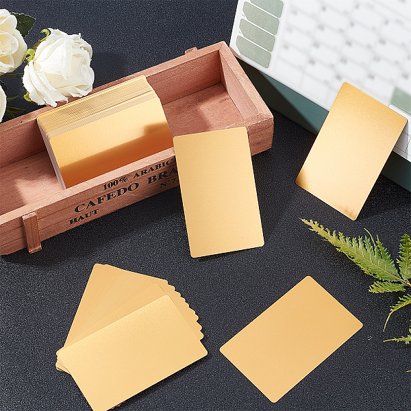 PandaHall Aluminium Blank Name Cards, for Laser Engraved Custom Visiting Business Cards, Gold, 8.6x5.4x0.04cm Aluminum Gold
PandaHall Aluminium Blank Name Cards, for Laser Engraved Custom Visiting Business Cards, Gold, 8.6x5.4x0.04cm Aluminum Gold