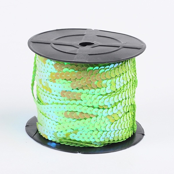PandaHall Plastic Paillette/Sequins Chain Rolls, AB Color, Light Green, 6mm Plastic Flat Round Green
PandaHall Plastic Paillette/Sequins Chain Rolls, AB Color, Light Green, 6mm Plastic Flat Round Green