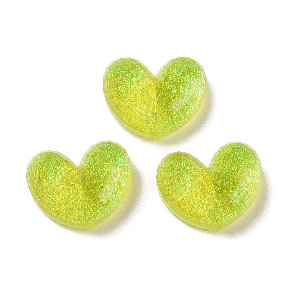PandaHall Translucent Resin Cabochons, with Glitter Powder, Heart, Yellow Green, 15.5x20x6mm Resin Heart
PandaHall Translucent Resin Cabochons, with Glitter Powder, Heart, Yellow Green, 15.5x20x6mm Resin Heart