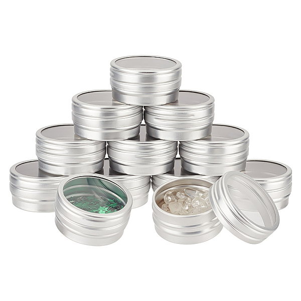 PandaHall Column Aluminium Tin Cans with Visible Window, Aluminium Jar Small Jewelry Storage Containers, Platinum, 3.3x1.7cm Aluminum Column
PandaHall Column Aluminium Tin Cans with Visible Window, Aluminium Jar Small Jewelry Storage Containers, Platinum, 3.3x1.7cm Aluminum Column