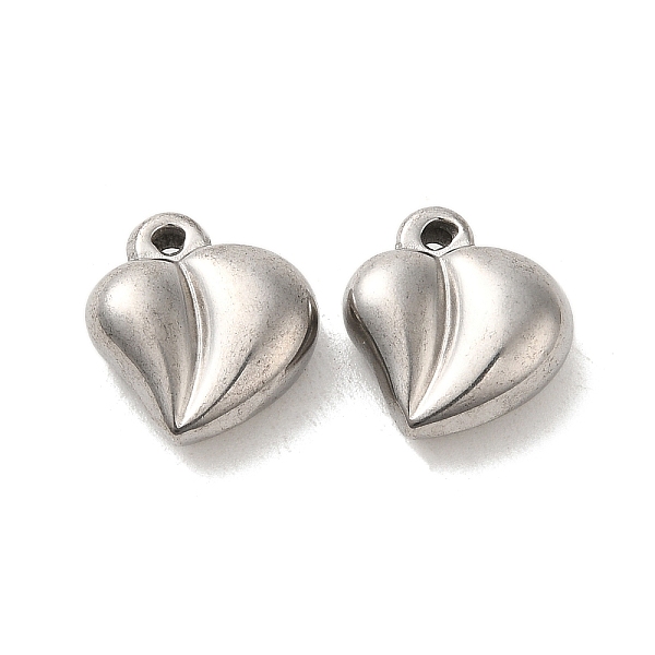 PandaHall 304 Stainless Steel Pendants, Heart Charm, Stainless Steel Color, 15x14x6mm, Hole: 1.5mm 304 Stainless Steel Heart
PandaHall 304 Stainless Steel Pendants, Heart Charm, Stainless Steel Color, 15x14x6mm, Hole: 1.5mm 304 Stainless Steel Heart