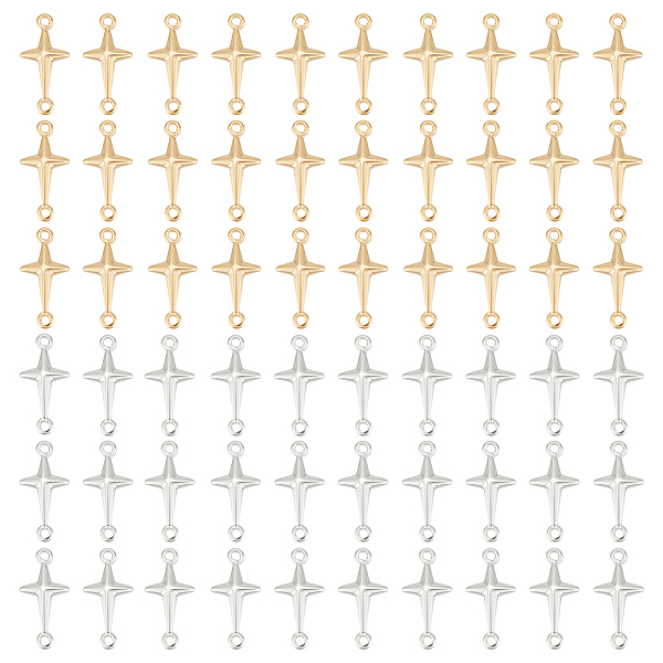 PandaHall 60Pcs 2 Colors Brass Connector Charms, Cadmium Free & Lead Free, Religion Cross Links, Gunmetal & Silver, 13.5x6.5x2mm, Hole...
PandaHall 60Pcs 2 Colors Brass Connector Charms, Cadmium Free & Lead Free, Religion Cross Links, Gunmetal & Silver, 13.5x6.5x2mm, Hole...