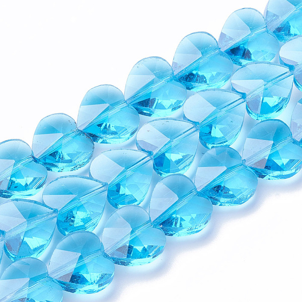 PandaHall Transparent Glass Beads, Faceted, Heart, Deep Sky Blue, 14x14x8.5mm, Hole: 1mm Glass Heart Blue
PandaHall Transparent Glass Beads, Faceted, Heart, Deep Sky Blue, 14x14x8.5mm, Hole: 1mm Glass Heart Blue